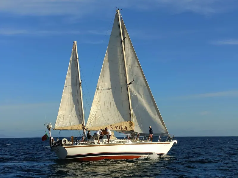 Spica Yacht sailing along the Madeira coast